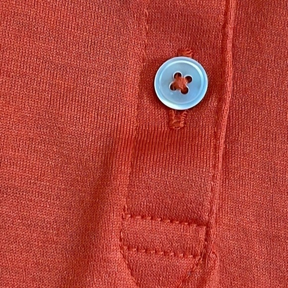 Peter Millar Luxury Cotton Orange Golf Polo Shirt Sz. S - Picture 8 of 12